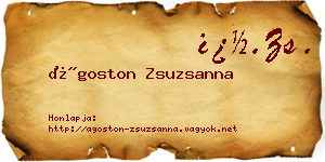 Ágoston Zsuzsanna névjegykártya
